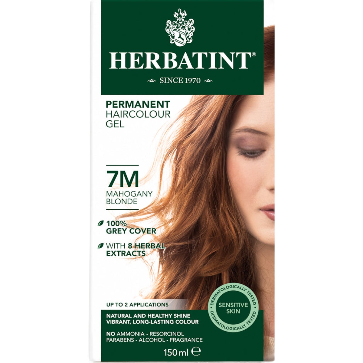 Herbatint Permanent Hair Colour Gel 7M Mahogany Blonde 150ml Healthylife