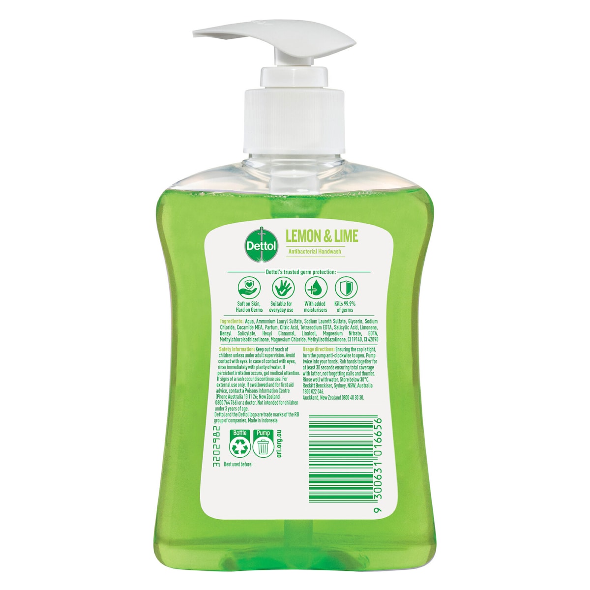 Dettol Hand Wash Lemon & Lime 250ml