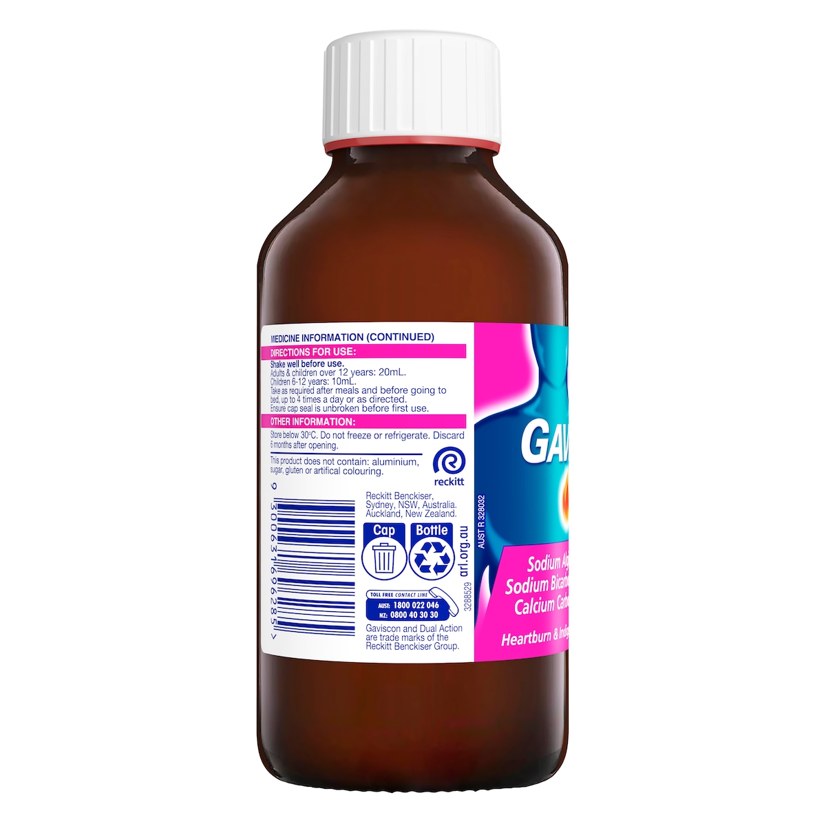 Gaviscon Dual Action Heartburn & Indigestion Mixed Berry 300ml