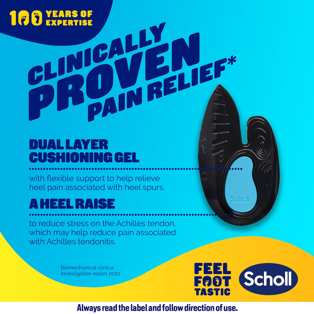 Scholl In-balance Heel & Ankle Orthotic Insole Large