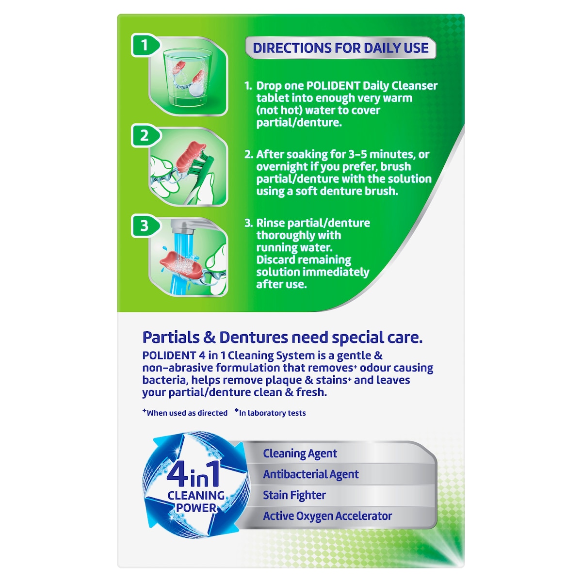 Polident 3 Minute Daily Cleanser for Dentures 36 Tablets