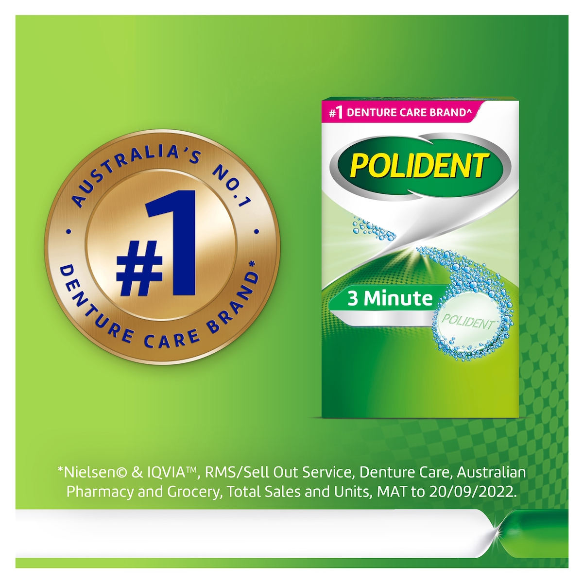 Polident 3 Minute Daily Cleanser for Dentures 36 Tablets