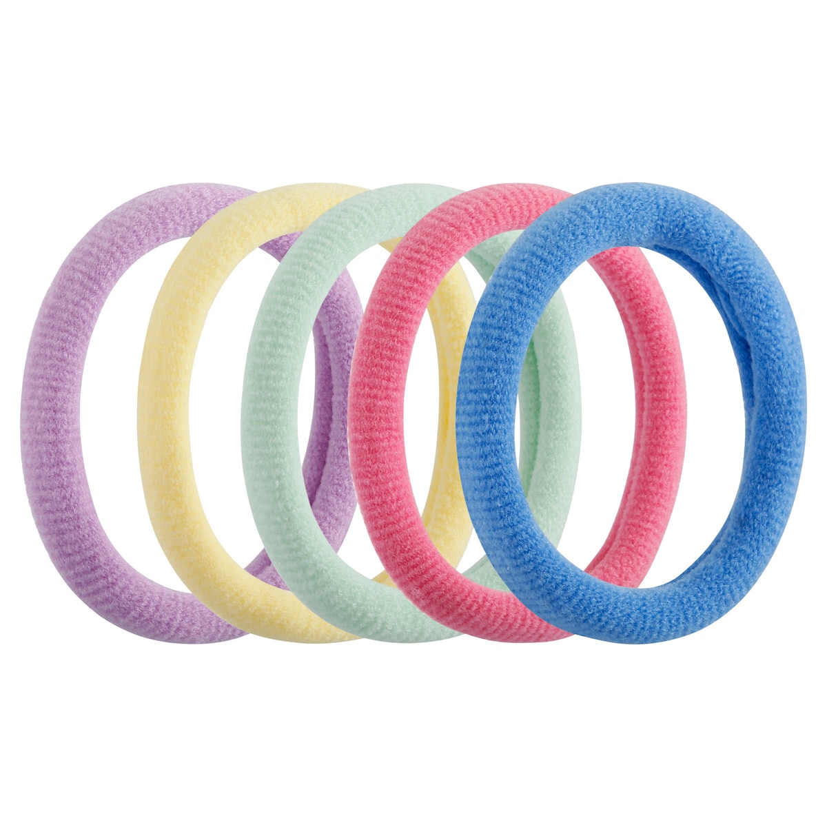 Lady Jayne Soft Knitted Ponytailers Pastel Colours 24 Pack