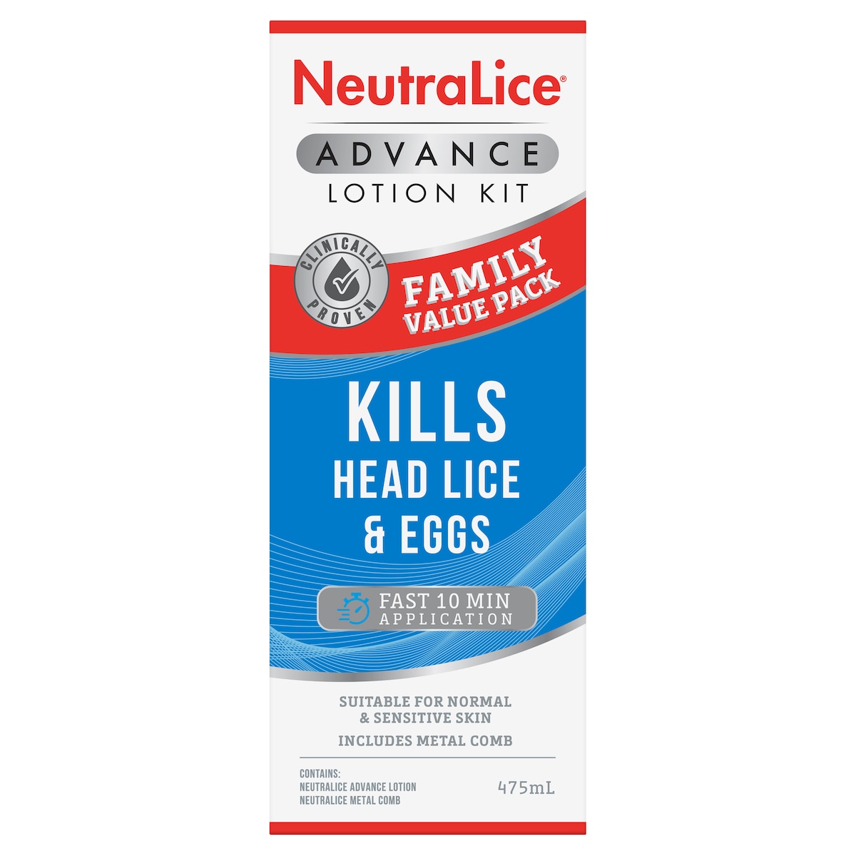 Neutralice Advance Lotion Family Kit 475ml