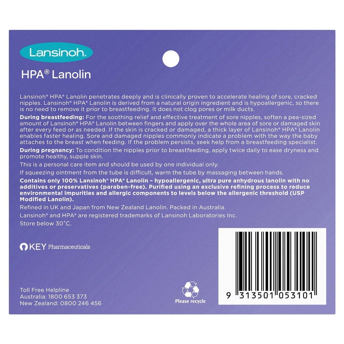 Lansinoh HPA Lanolin 50g