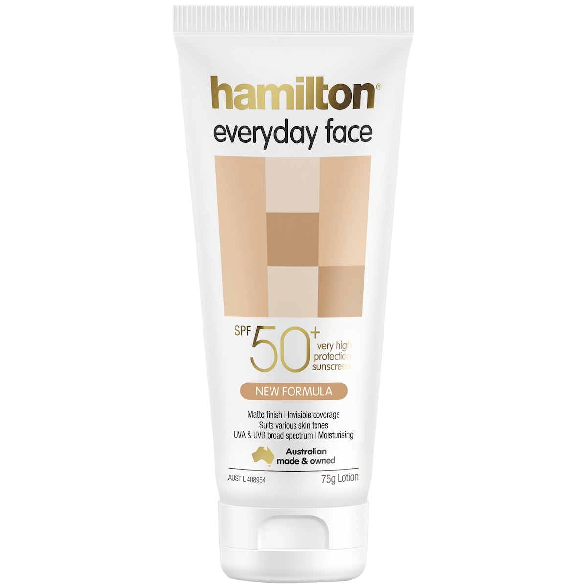 Hamilton Sunscreen Everyday Face Lotion SPF 50+ 75g