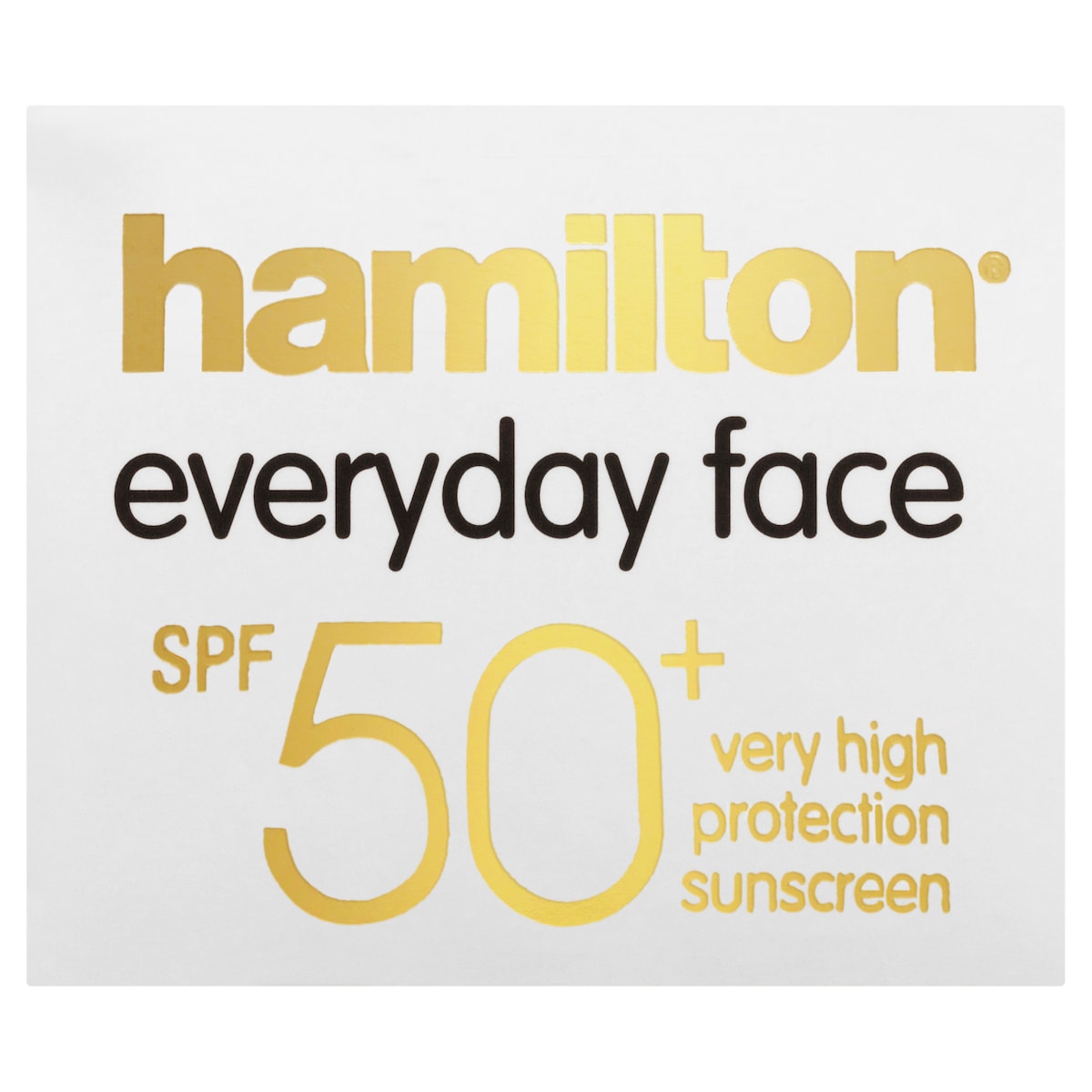 Hamilton Sunscreen Everyday Face Lotion SPF 50+ 75g