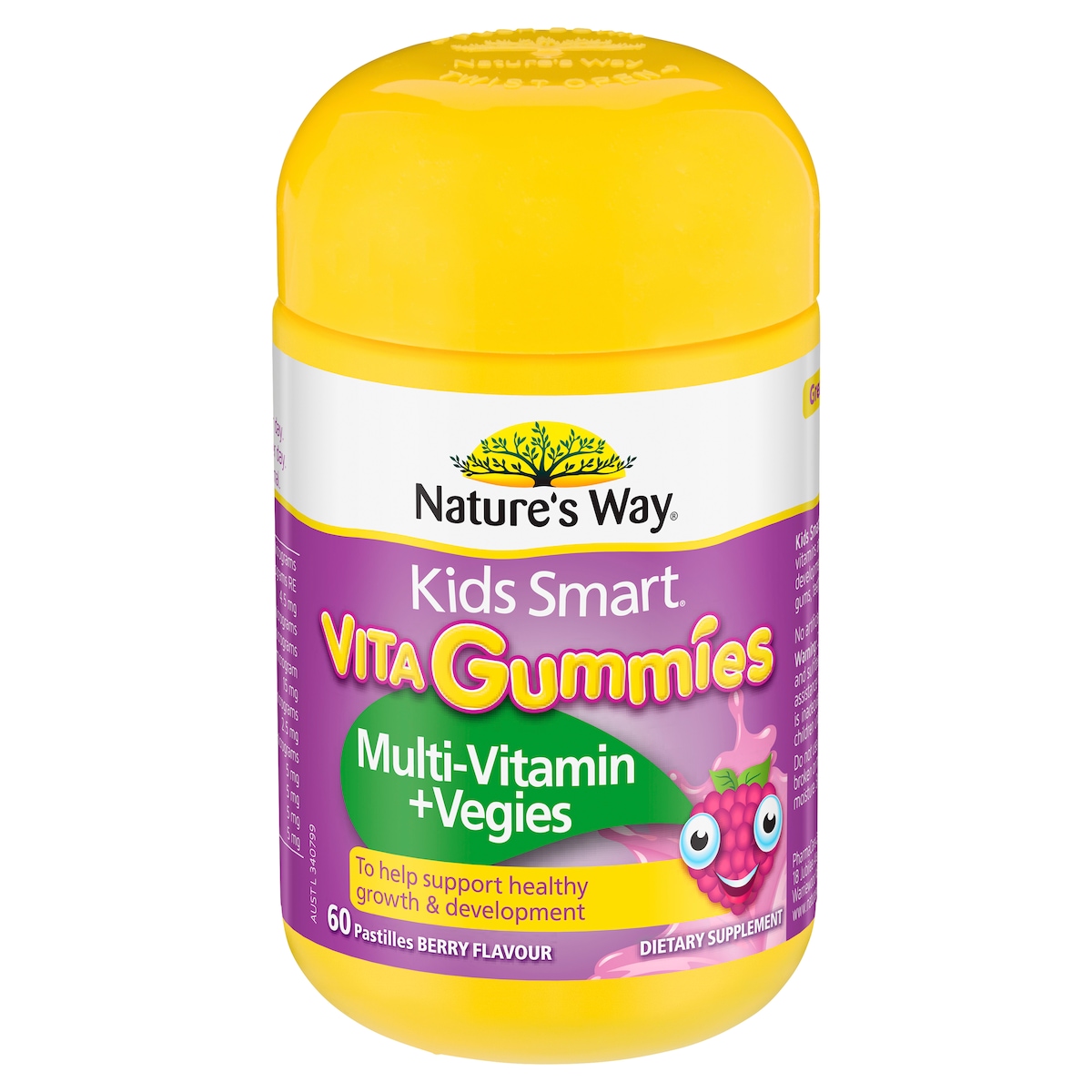 Natures Way Kids Smart Vita Gummies Multivitamin + Vegies 60 Pack