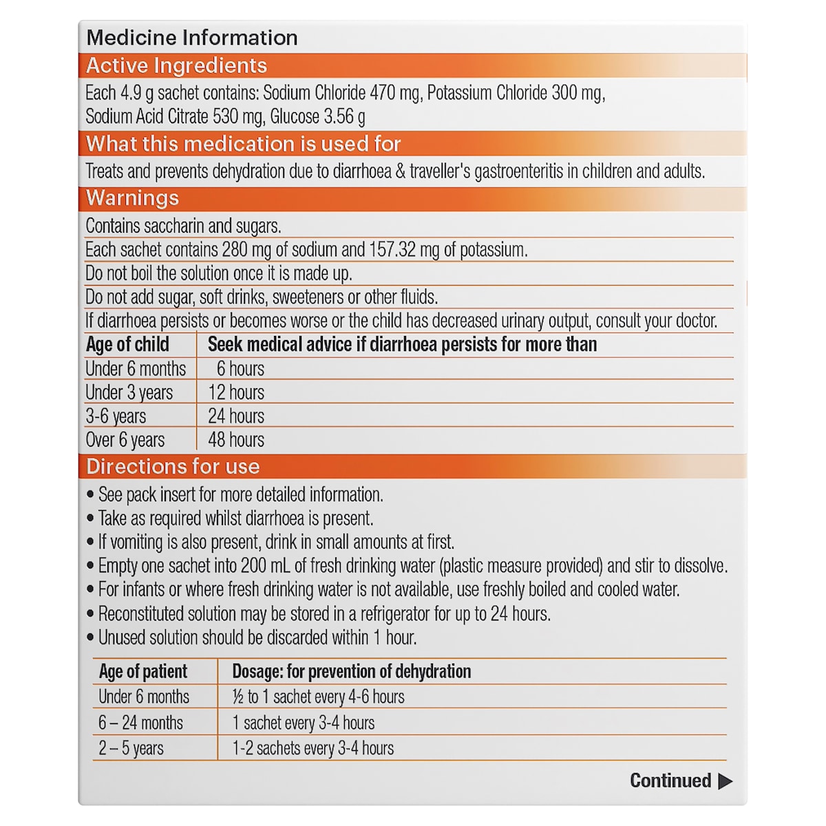 APOHEALTH Glucose & Electrolytes Orange Flavour 10 Sachets