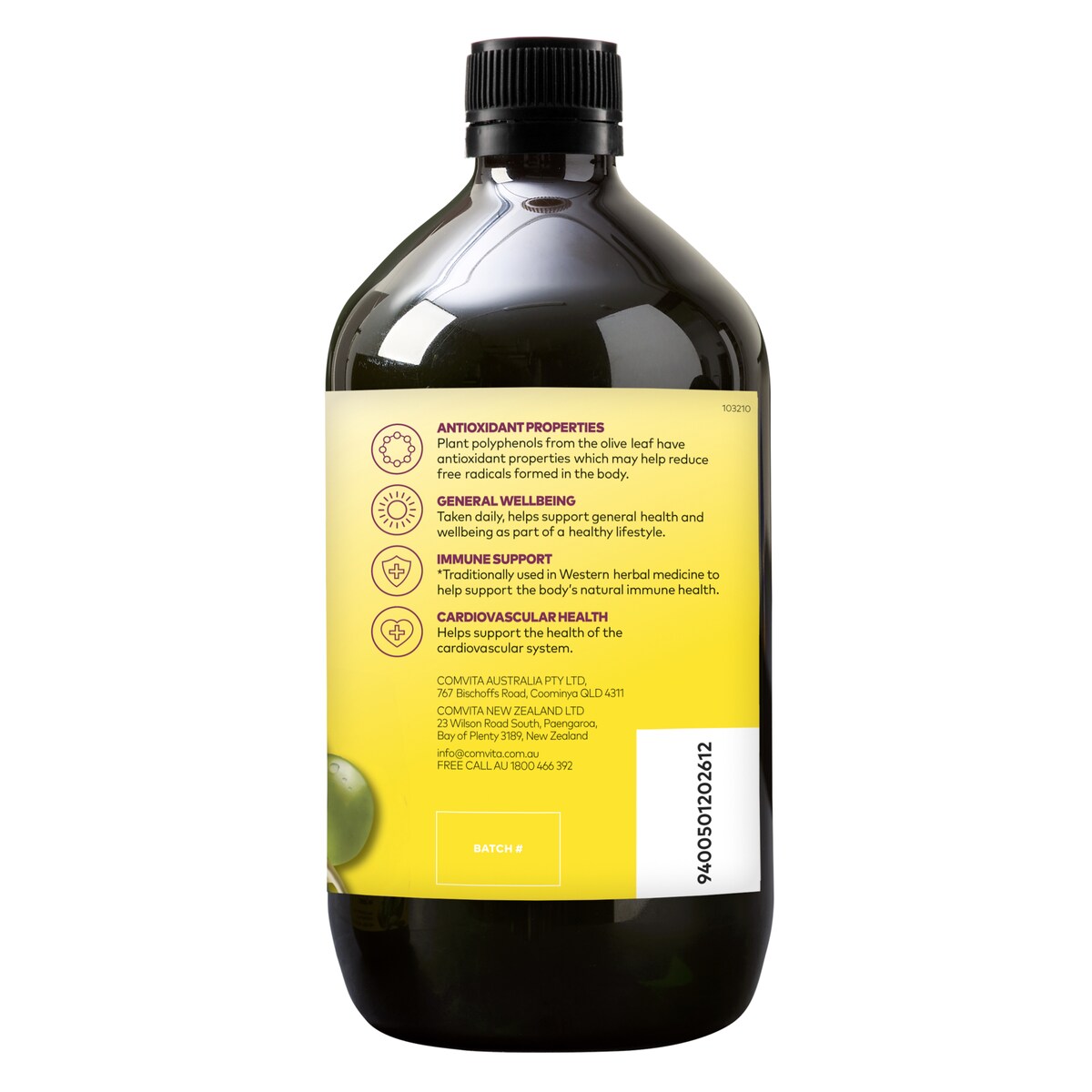 Comvita Olive Leaf Extract Mixed Berry 1 Litre