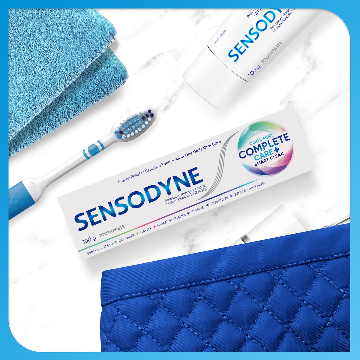 Sensodyne Complete Care + Smart Clean Toothpaste Cool Mint 100g