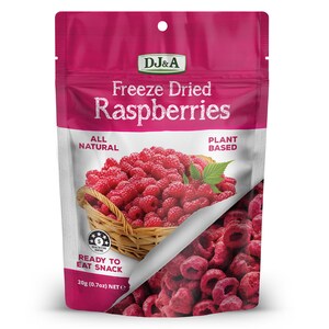 DJ&A Freeze Dried Raspberries 20g