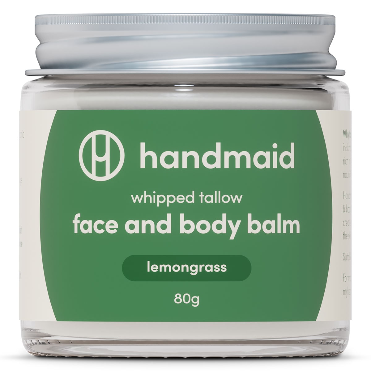 Handmaid Whipped Tallow Face and Body Balm Lemongrass 80g