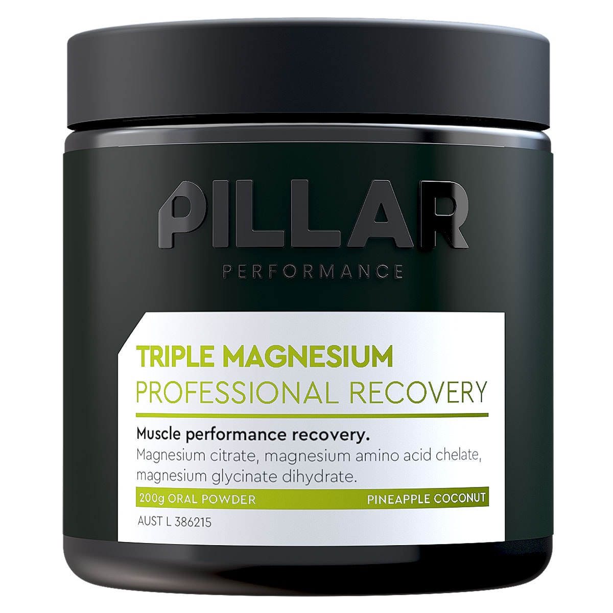 Pillar Performance Triple Magnesium Powder Pineapple Coconut 200g