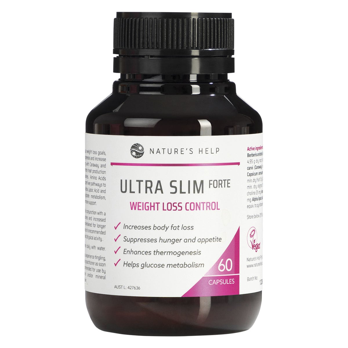 Nature's Help Ultra Slim Forte Weight Loss Control 60 Capsules