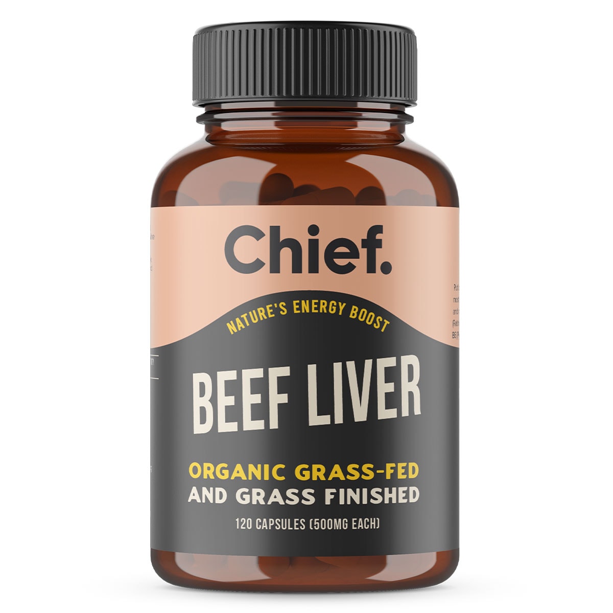 Chief Organic Beef Liver 120 Capsules