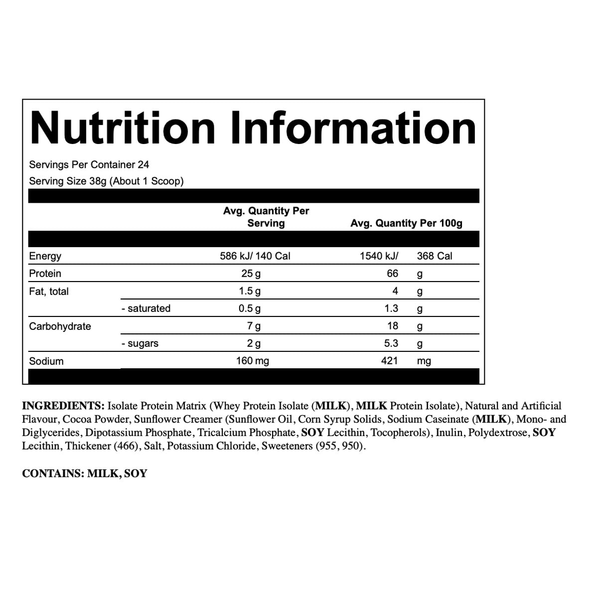 BSN Syntha 6 Isolate Protein Powder Chocolate Milkshake 912g