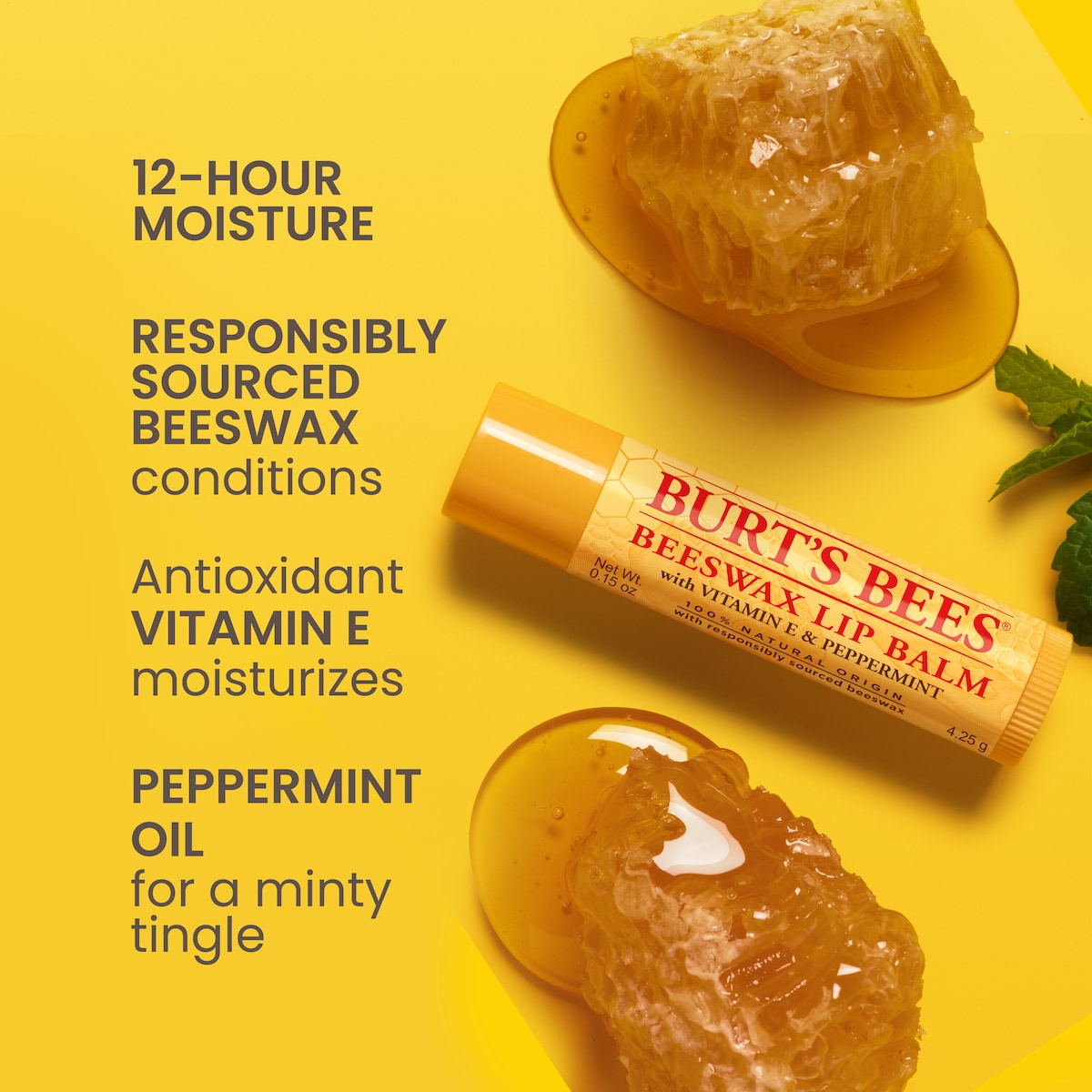 Burts Bees Beeswax Lip Balm 4.25g