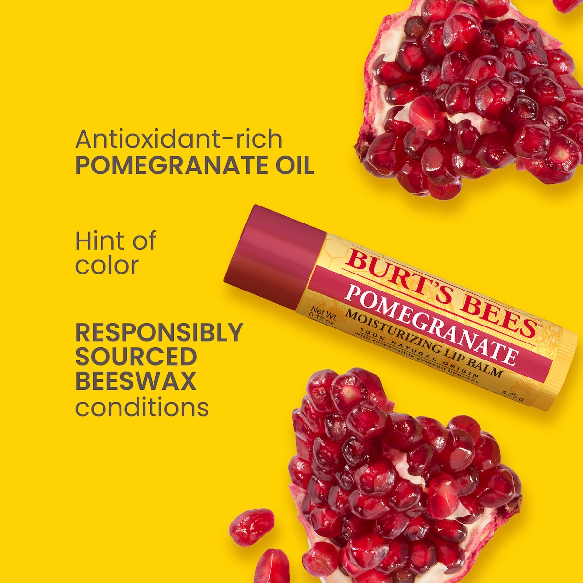 Burts Bees Pomegranate Lip Balm 4.25g