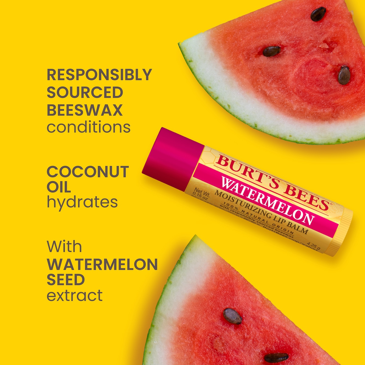 Burts Bees Watermelon Lip Balm 4.25g