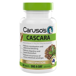 Carusos Cascara Constipation Relief 60 Tablets