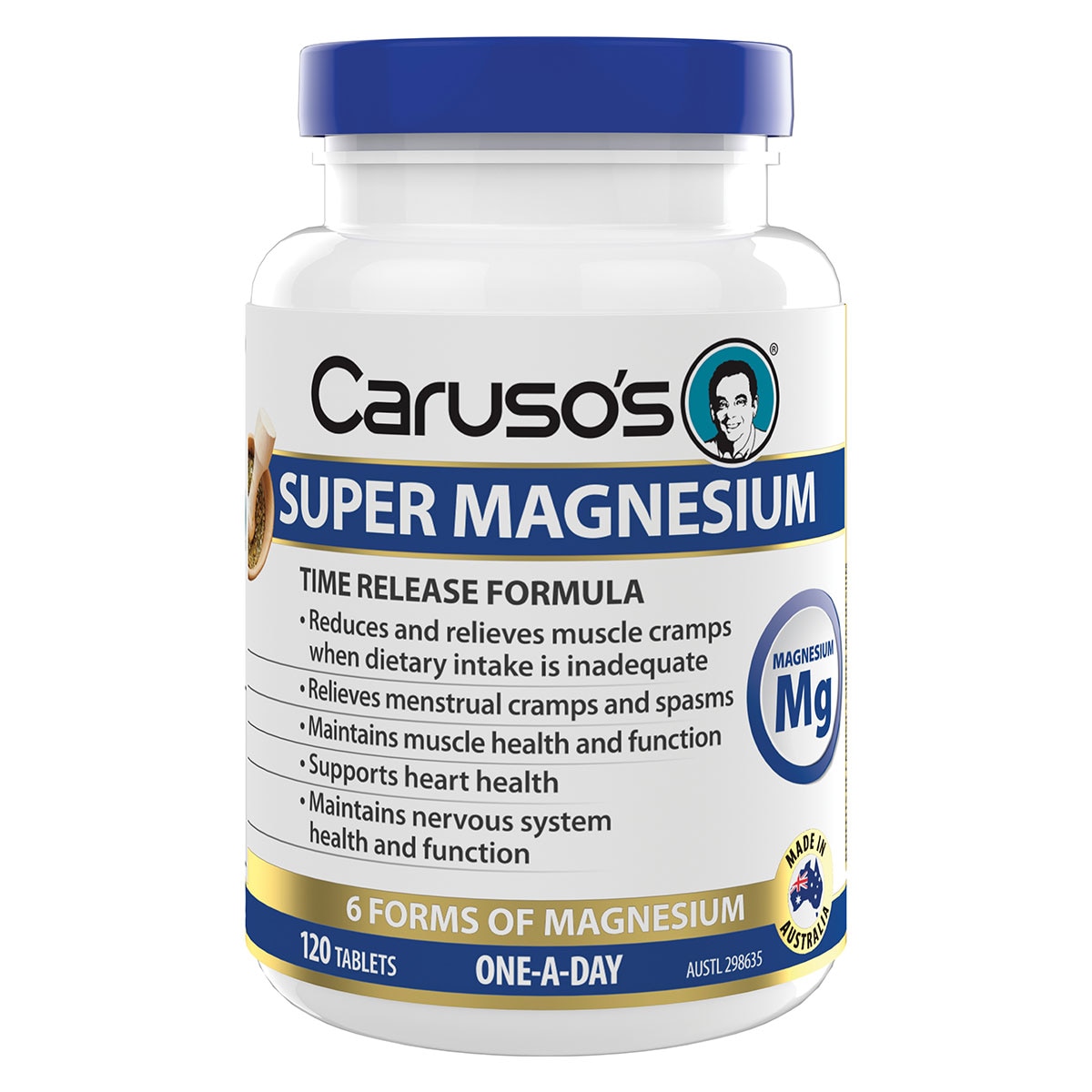 Carusos Super Magnesium 120 Tablets | Healthylife Australia