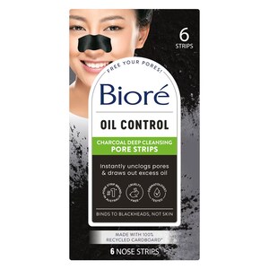 Biore Deep Cleansing Charcoal Pore Strips 6 Pack