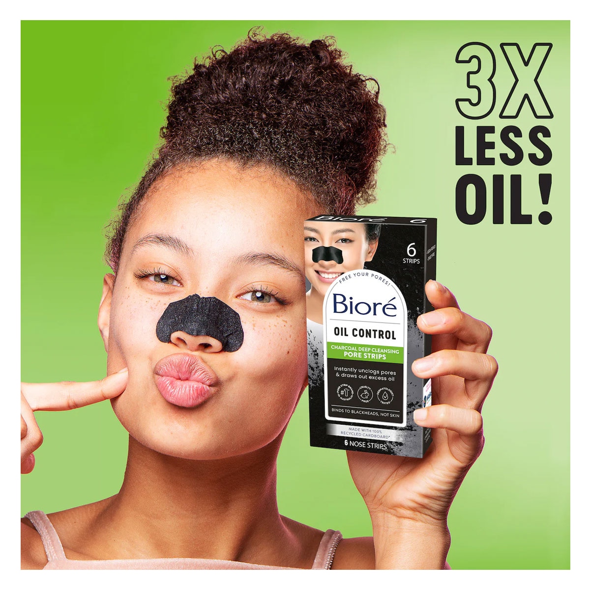 Biore Deep Cleansing Charcoal Pore Strips 6 Pack