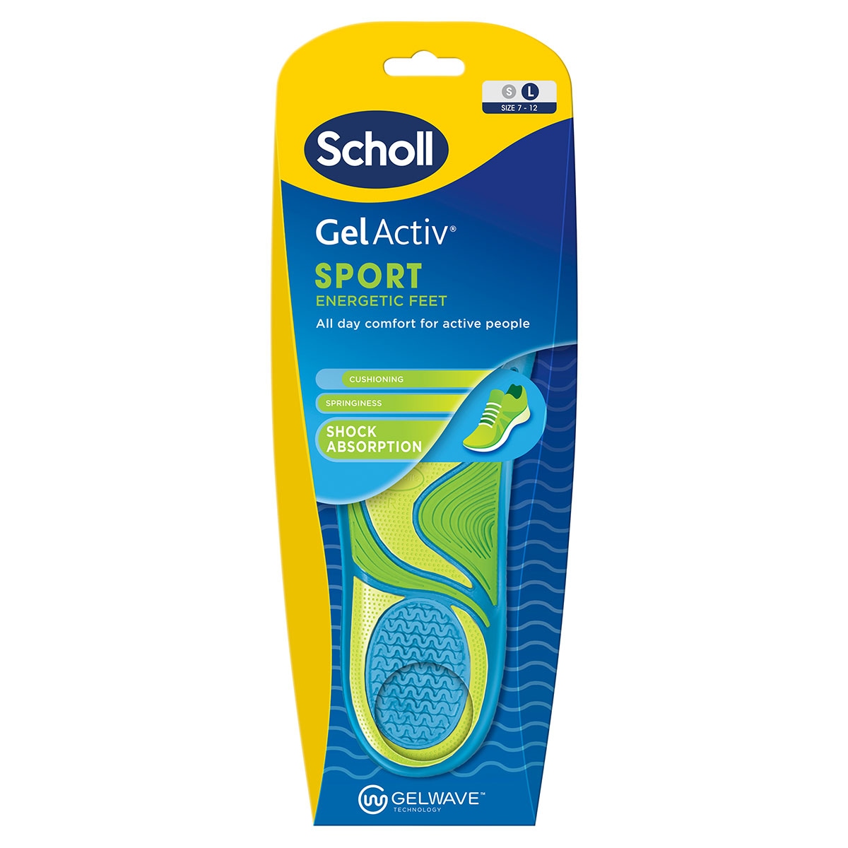 Scholl Gel Activ Sport Insoles Large 1 Pair