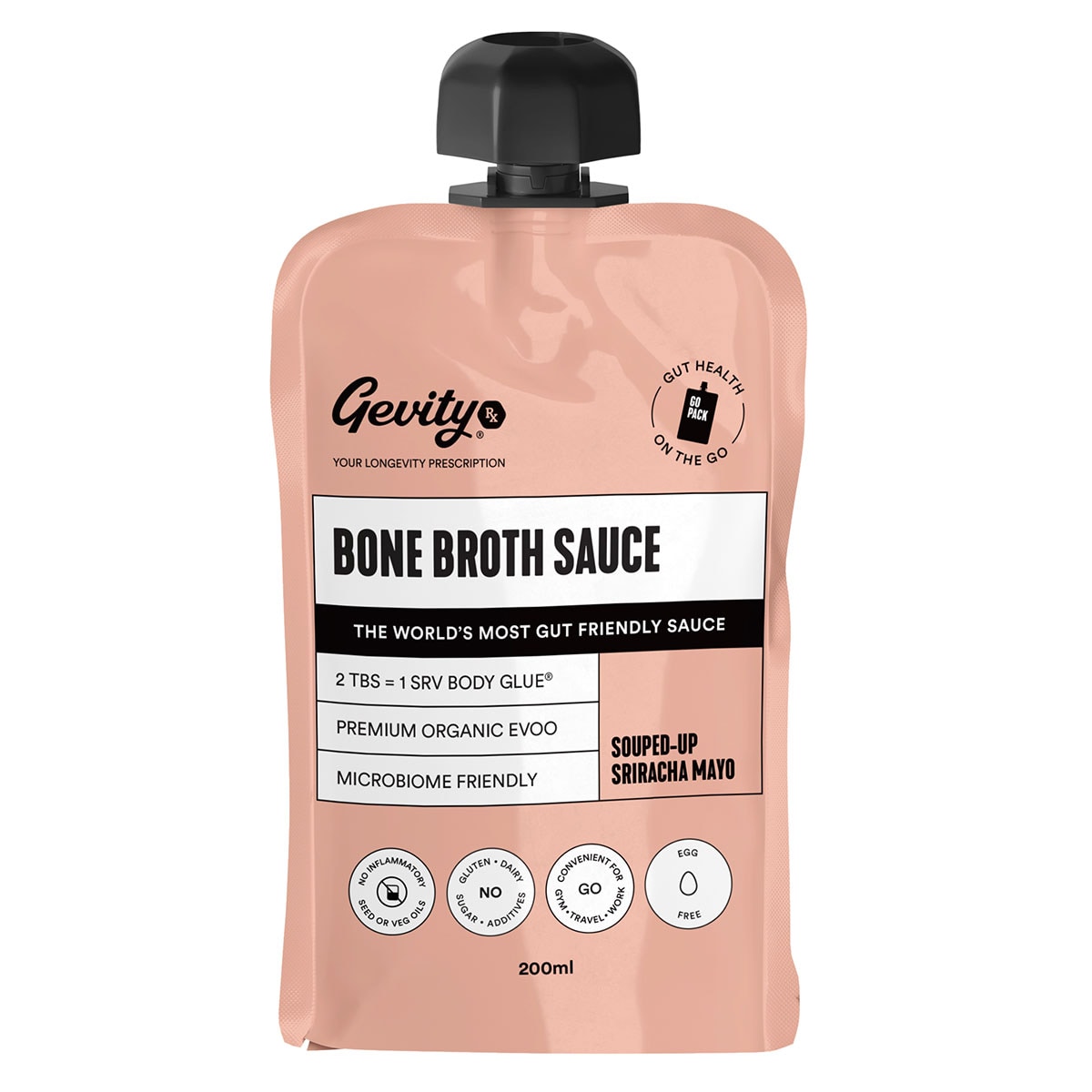 Gevity Rx Bone Broth Sauce Souped-Up Sriracha Mayo 200ml