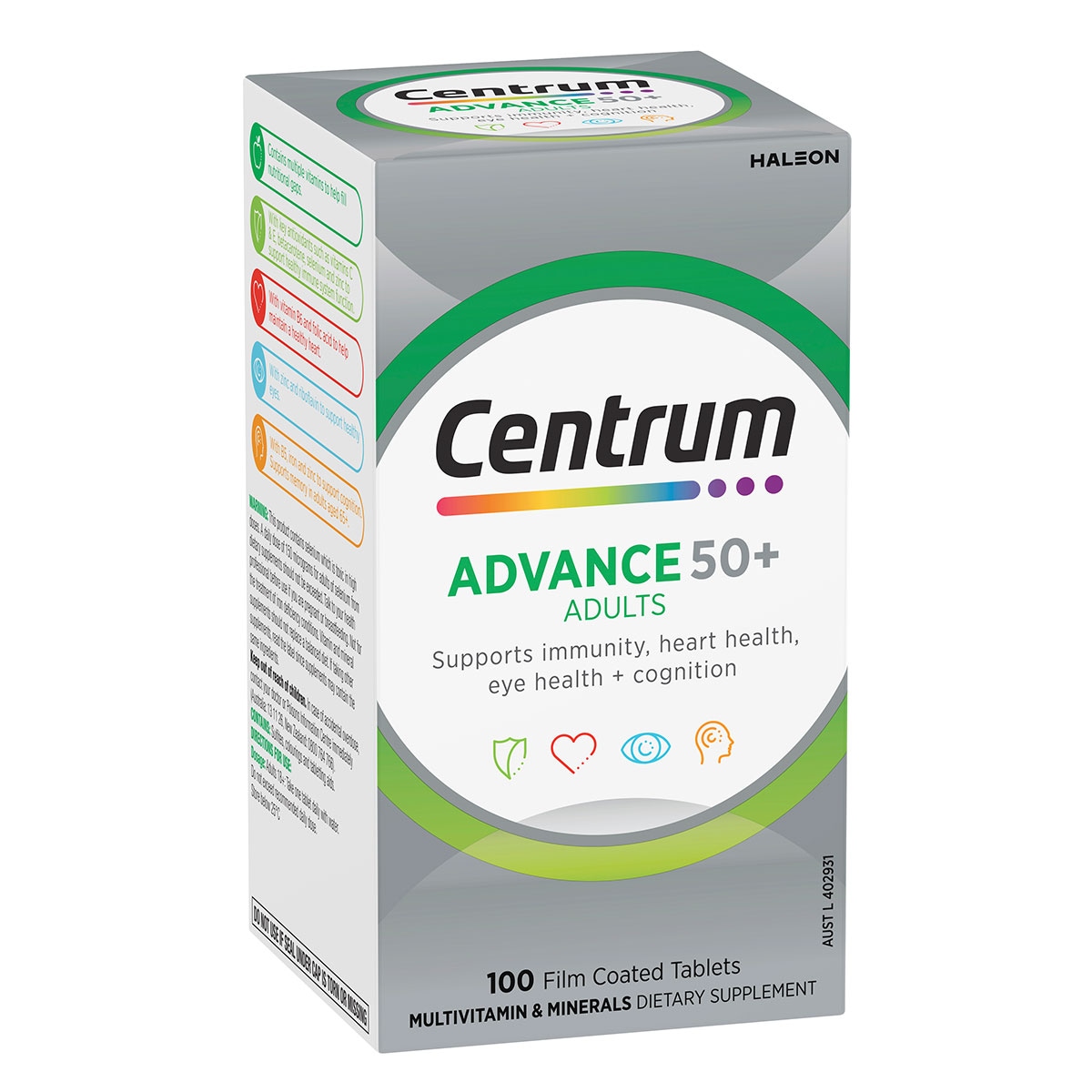 Centrum Advance 50+ 100 Tablets