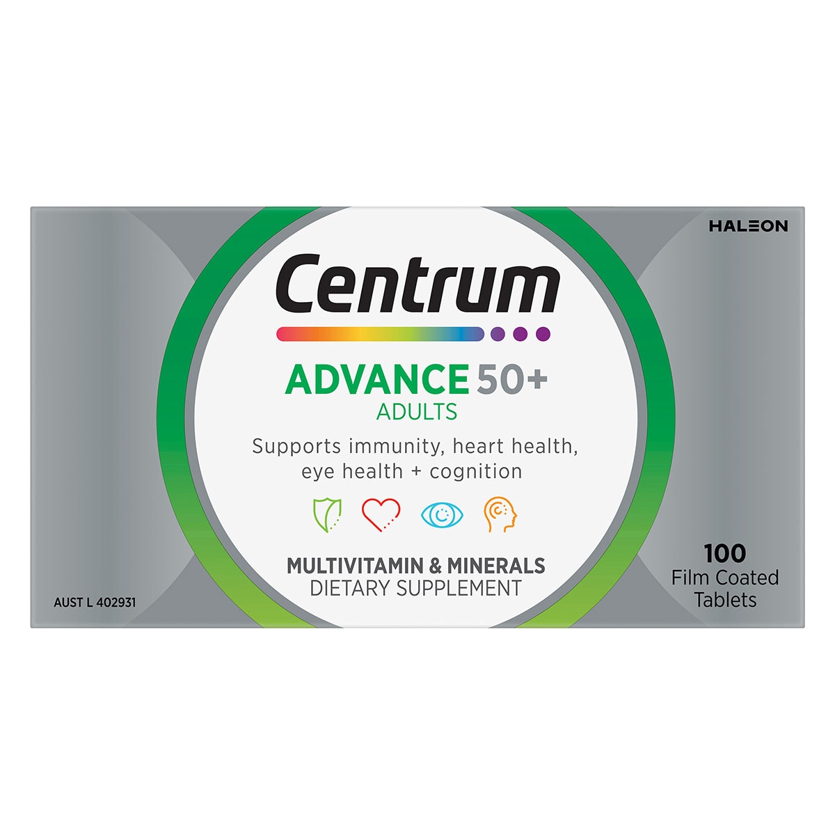 Centrum Advance 50+ 100 Tablets