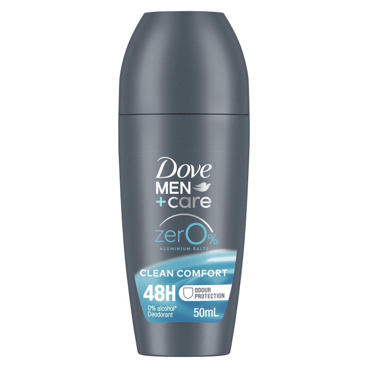 Dove Mens Zero Aluminium Roll On Clean Comfort 50ml