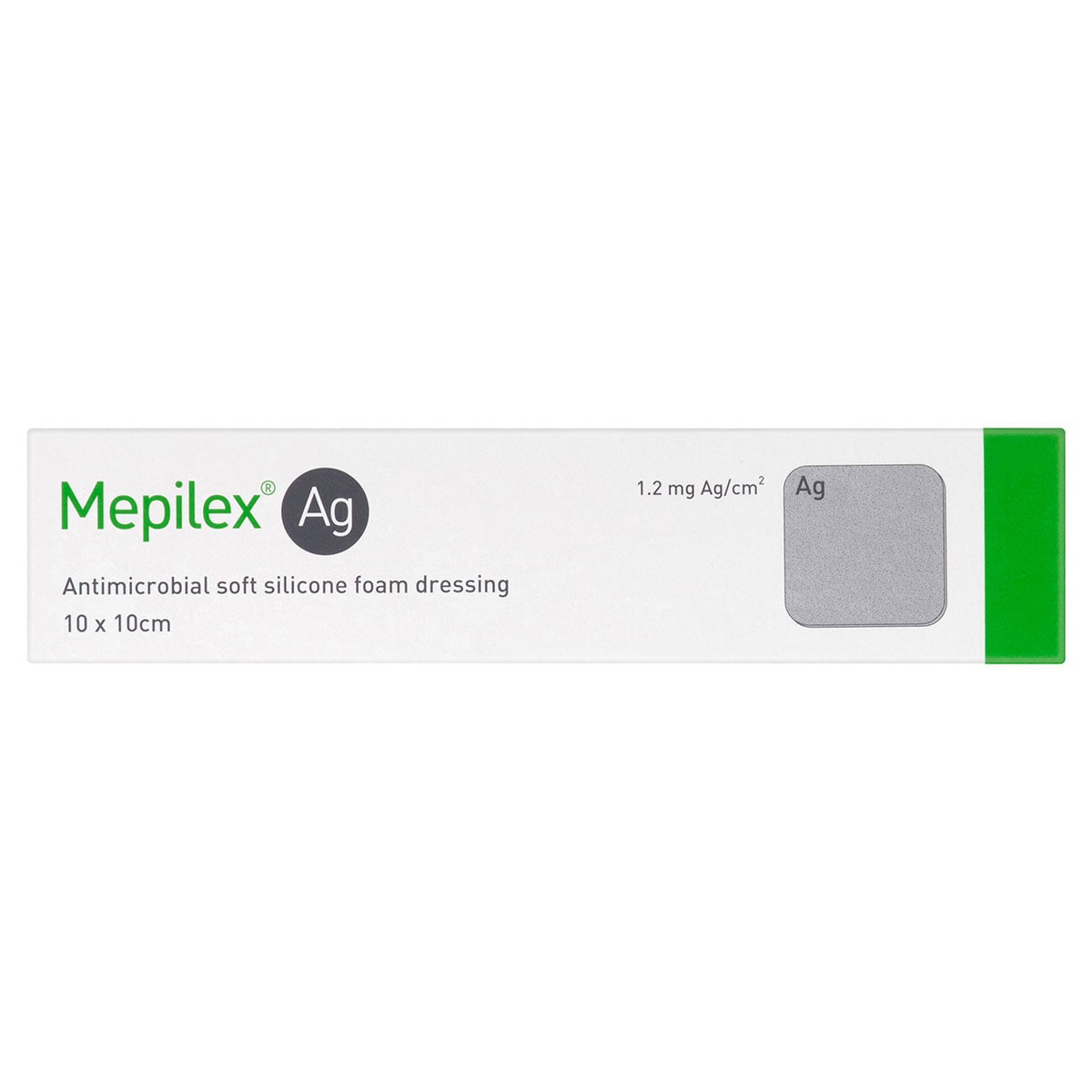 Mepilex AG Antimicrobial Foam Dressing 287110 10cm x 10cm 5 Pack