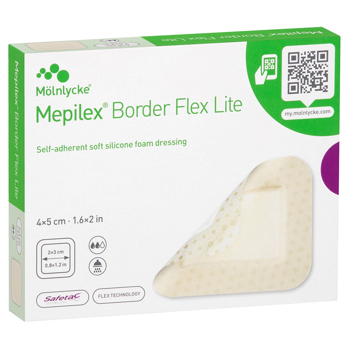 Mepilex Border Flex Lite Wound Dressing 581011 4cm x 5cm 10 Pack