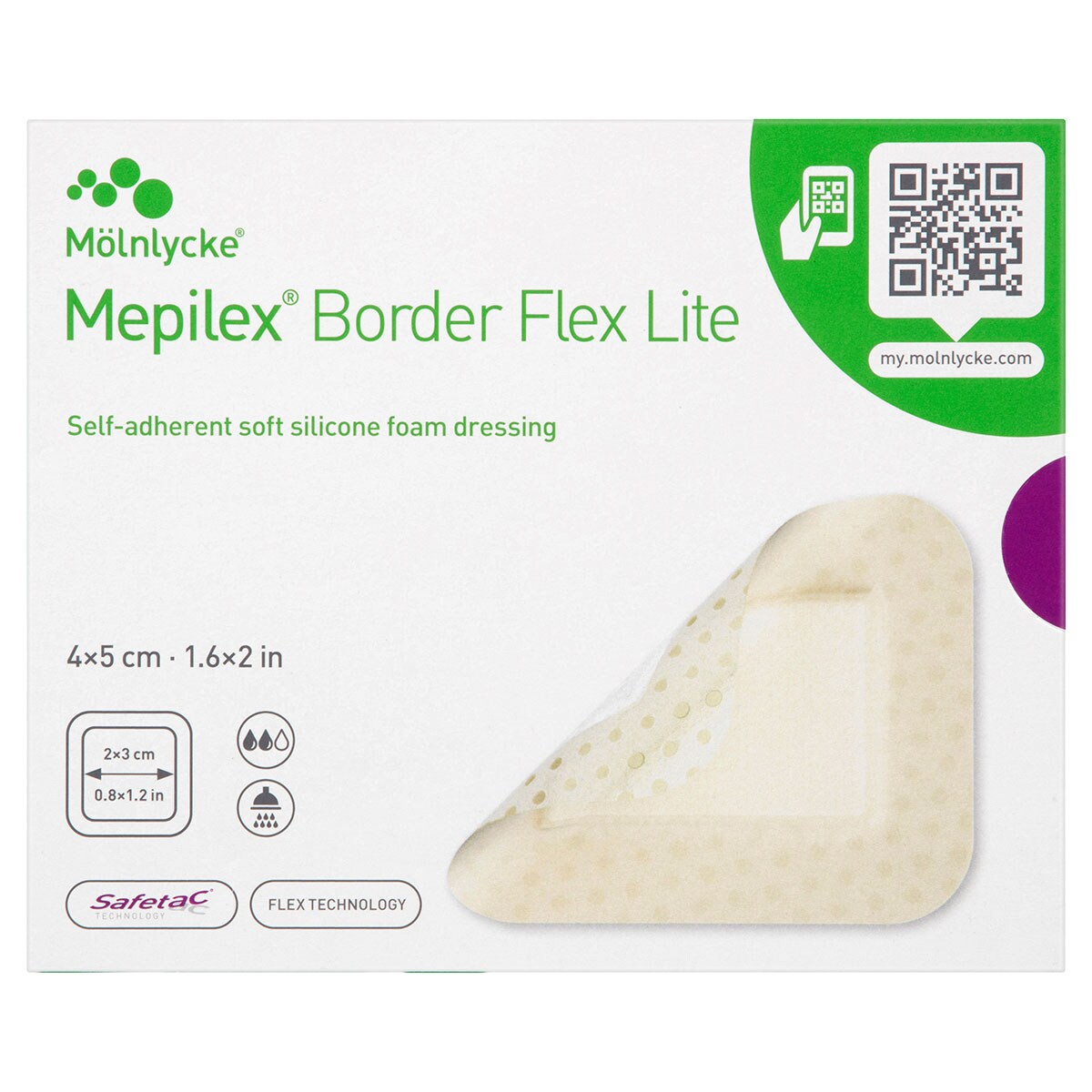 Mepilex Border Flex Lite Wound Dressing 581011 4cm x 5cm 10 Pack