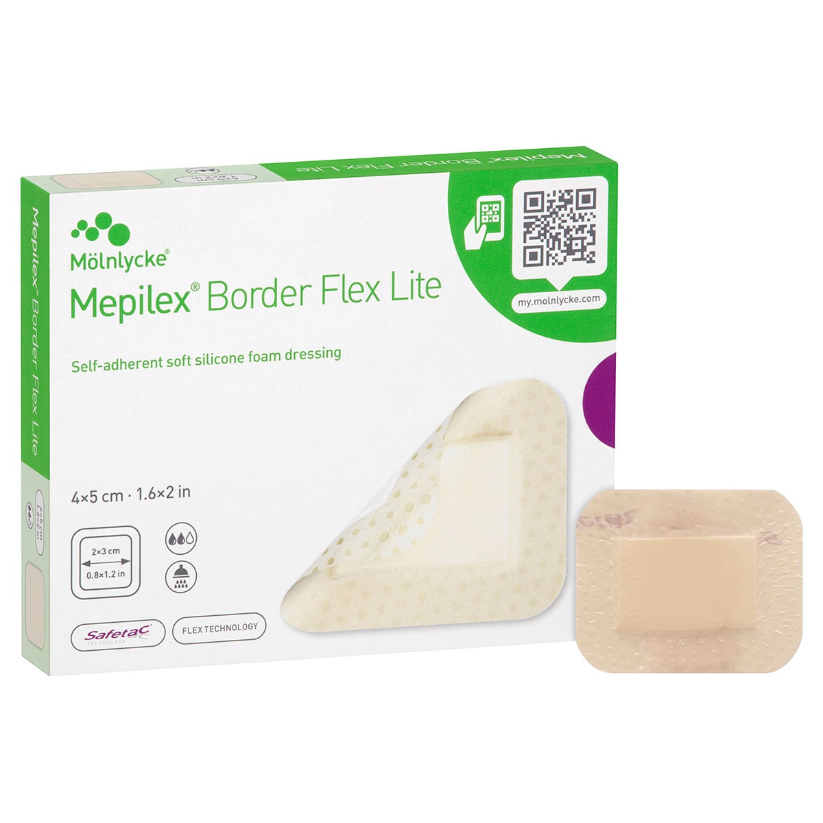 Mepilex Border Flex Lite Wound Dressing 581011 4cm x 5cm 10 Pack