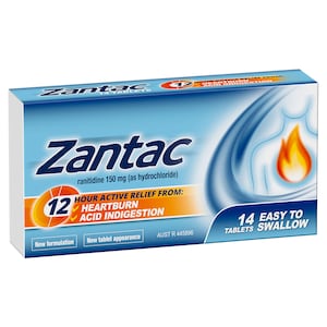 Zantac Heartburn & Indigestion Relief 150mg - 14 Tablets