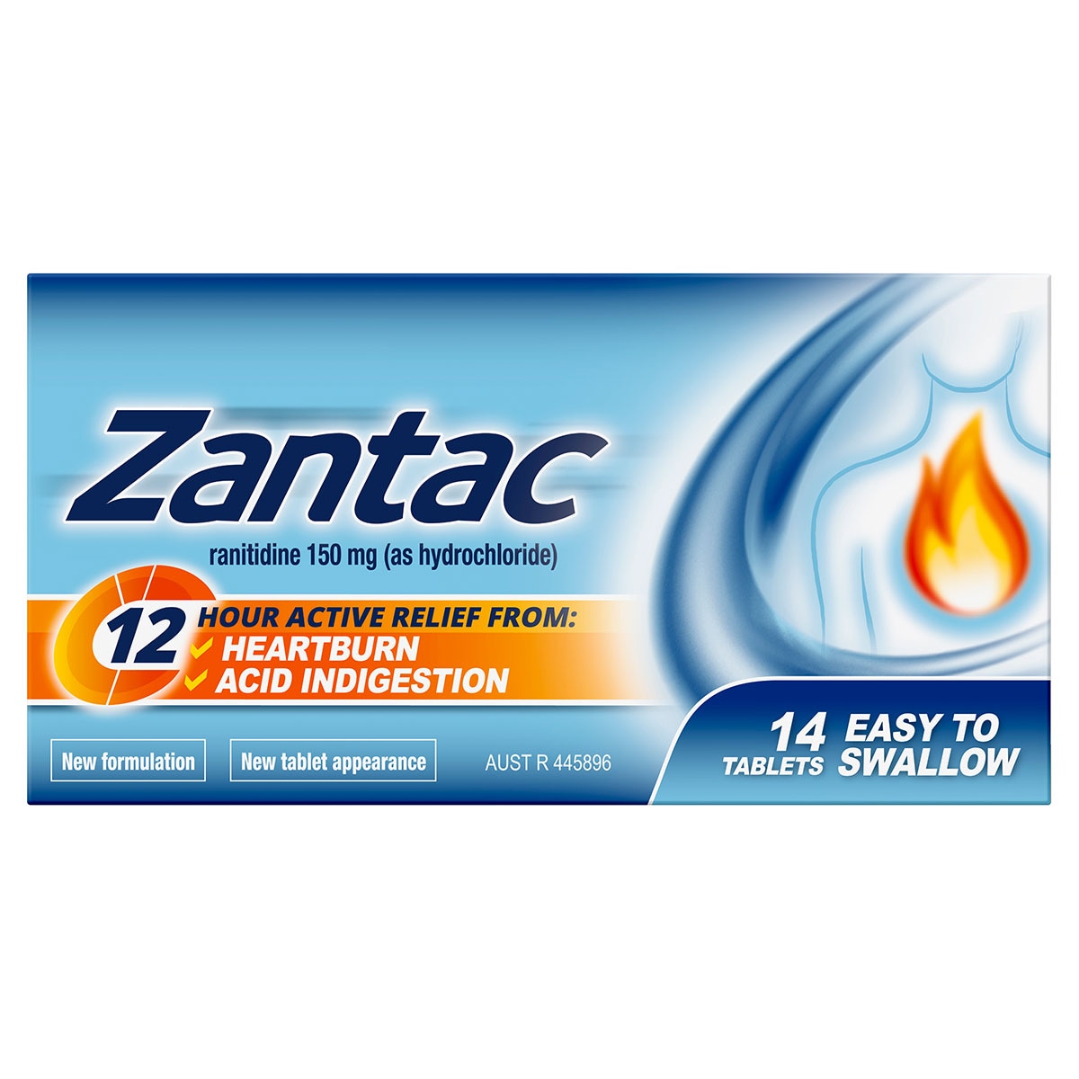 Zantac Heartburn & Indigestion Relief 150mg - 14 Tablets