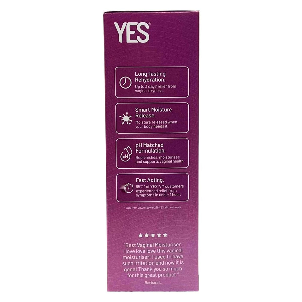 Yes Organic Lubricants VM Vaginal Moisturiser Applicators 5ml x 6 Pack