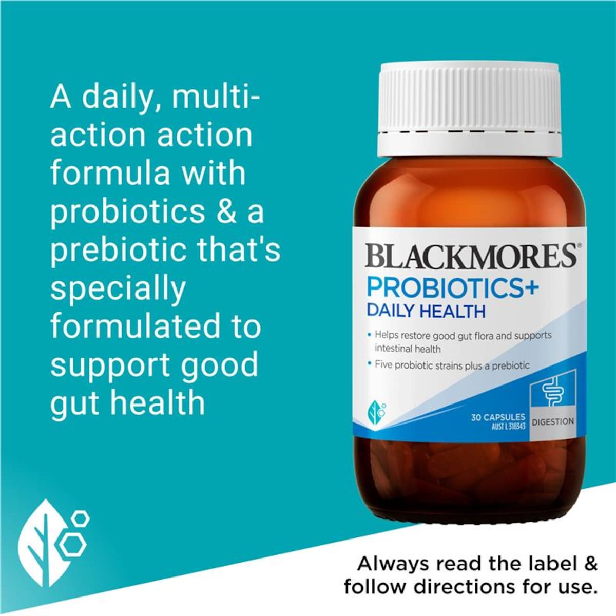 Blackmores Probiotics + Daily Health 30 Capsules