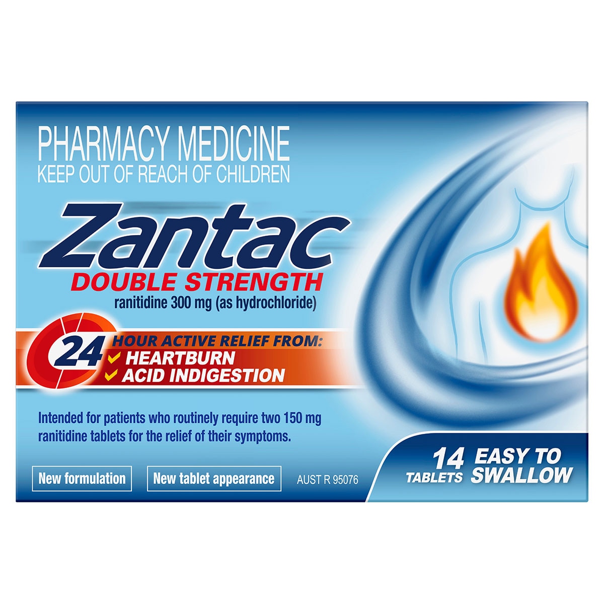 Zantac 24 Hour 300mg 14 Tablets