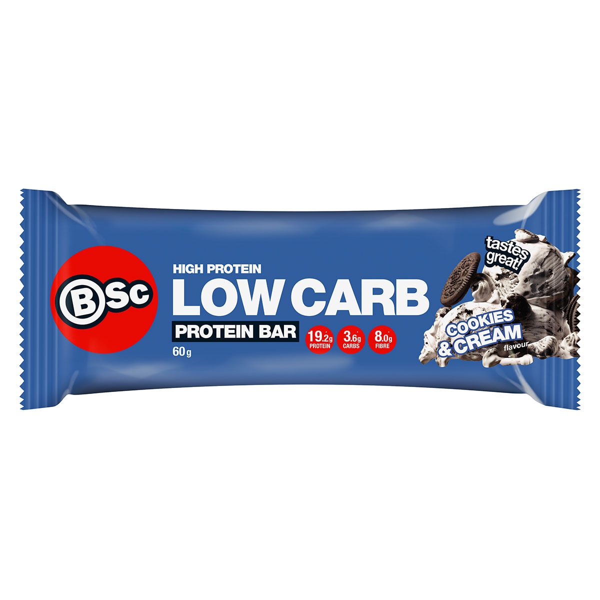 BSc High Protein Low Carb Bar Cookies & Cream 12 x 60g