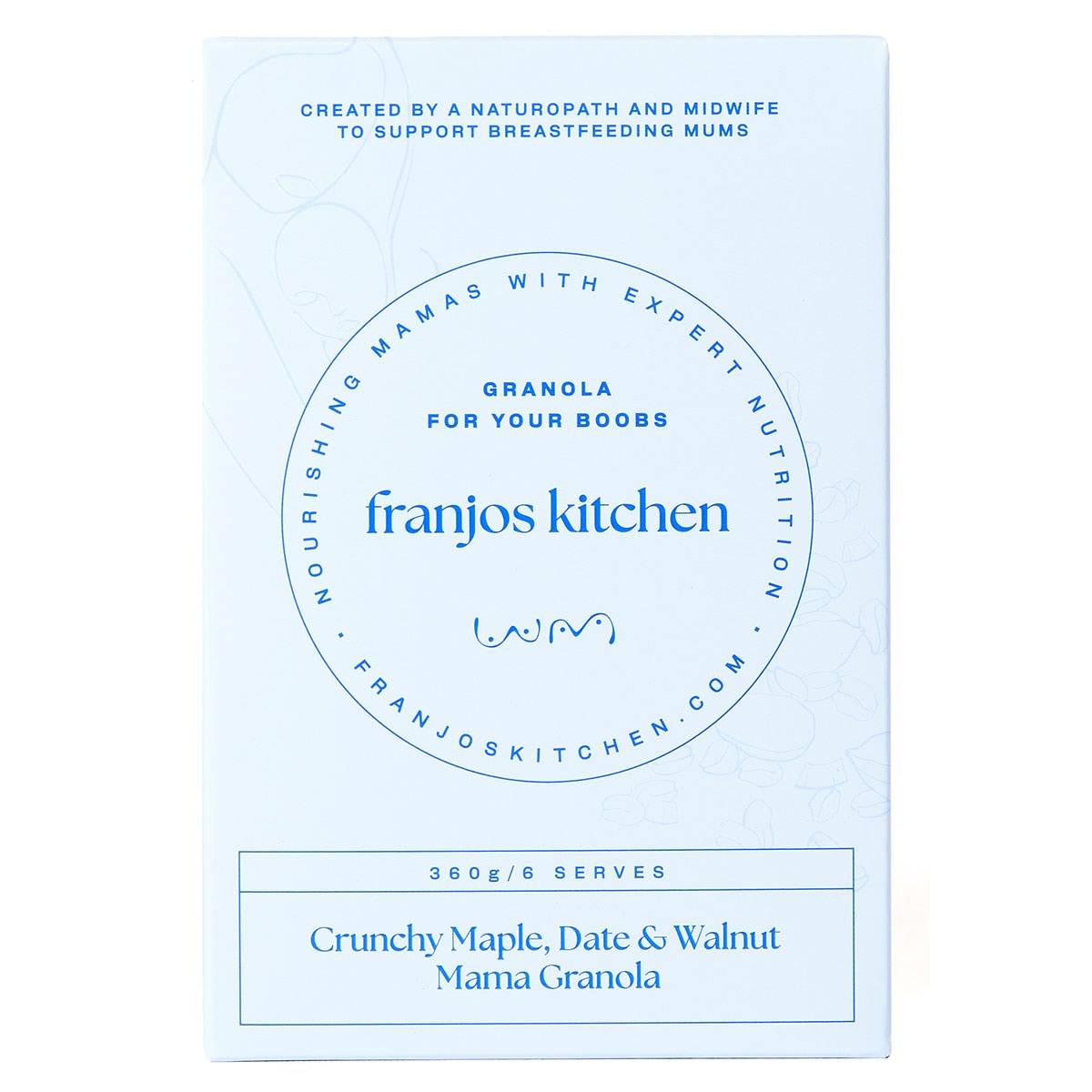 Franjo's Kitchen Date walnut & Maple Crunchy Lactation Muesli 360g