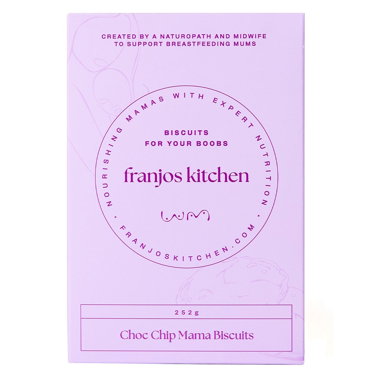 Franjos Kitchen Lactation Biscuits Choc Chip 250g