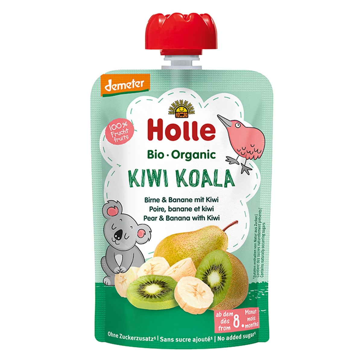 Holle Organic Kiwi Koala - Pear & Banana with Kiwi Puree 100g