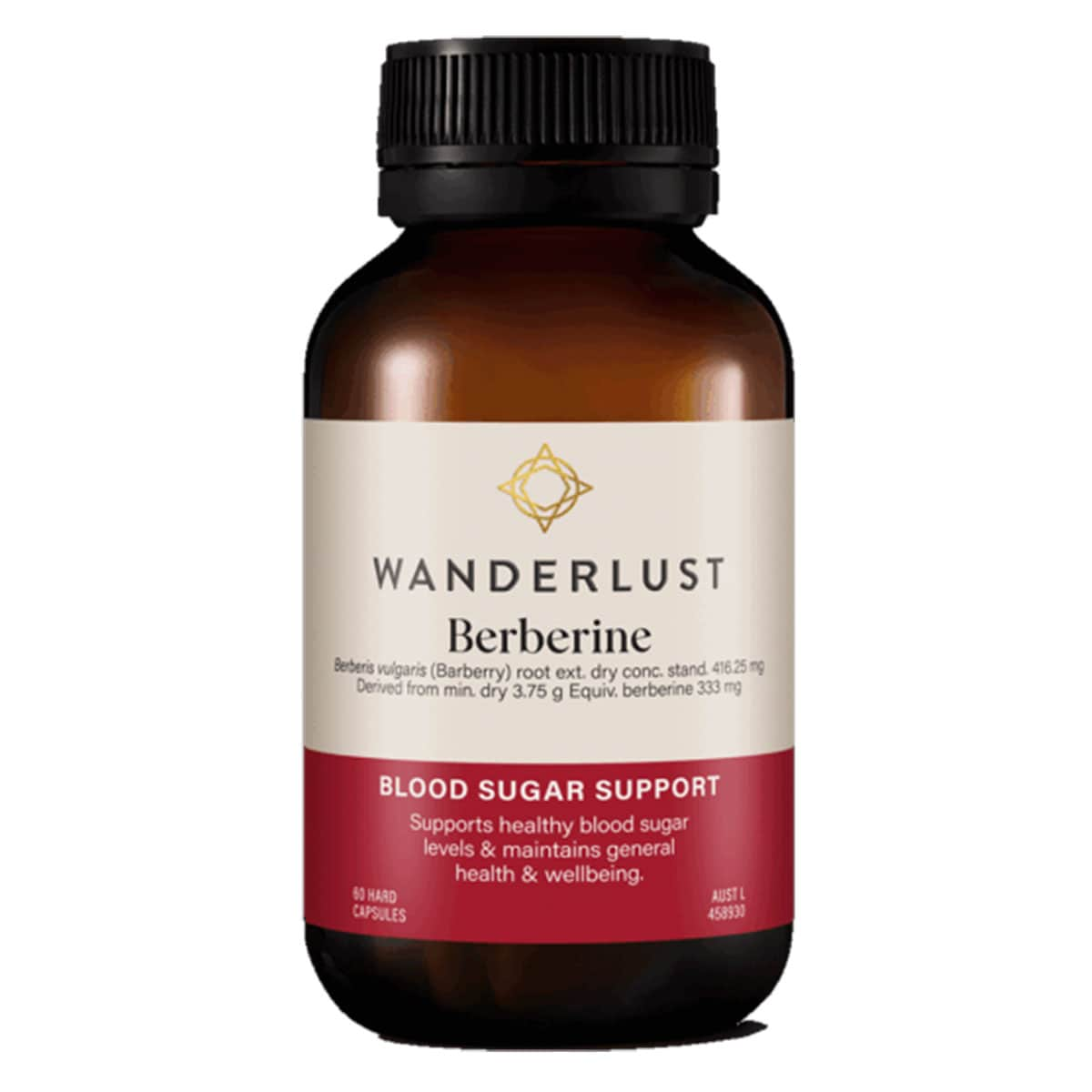 Wanderlust Berberine 333mg 60 Capsules | Healthylife Australia