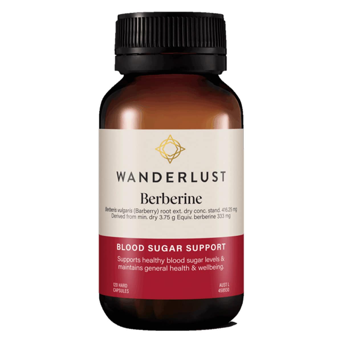 Wanderlust Berberine 333mg 120 Capsules | Healthylife Australia