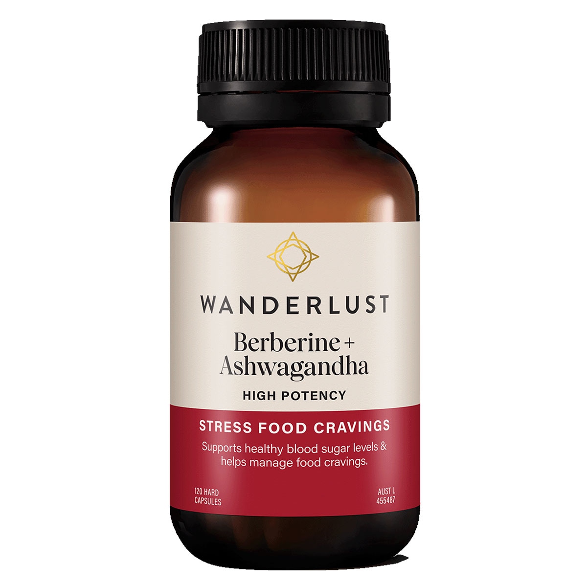 Wanderlust Berberine + Ashwagandha 120 Capsules | Healthylife Australia