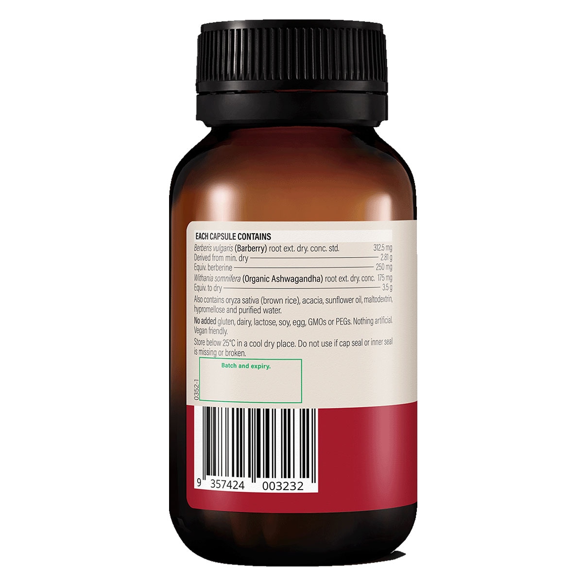 Wanderlust Berberine + Ashwagandha 120 Capsules